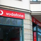 Werbeschild mit Folienbeschriftung