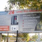 Werbeschild mit Digitaldruck kaschiert