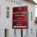 Werbeschild mit Digitaldruck kaschiert